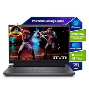 Dell G15-5530 Gaming Laptop, 13th Gen Intel Core i5-13450HX| NVIDIA RTX 3050, 6GB (16GB RAM|1TB SSD, FHD|Window 11|MS Office' 21|15.6" (39.62cm)|Orange Backlit Keyboard& G-Key|Dark Shadow Grey|2.65Kg